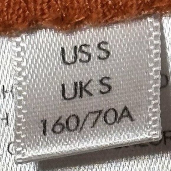 Urban Outfitters Orange Gingham Wrap Pleated Mini Skirt Women's Small-Petite - Picture 12 of 15